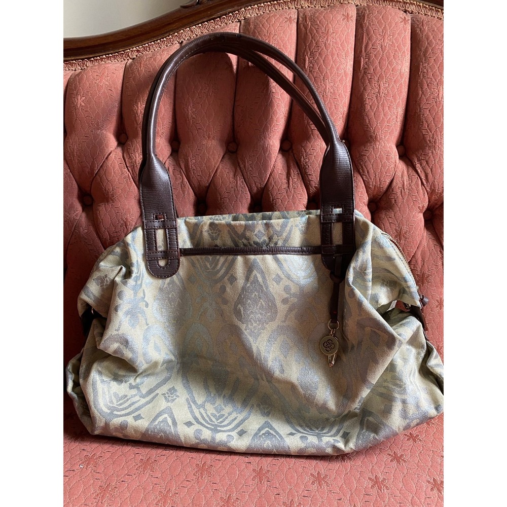 Stella & Dot Patterned Tote Bag Purse s16